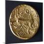 Gold Half Stater from Evreux Region, Depicting Galloping Horse, Verso-null-Mounted Giclee Print