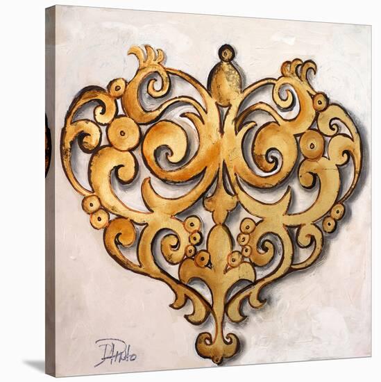 Gold Heart-Patricia Pinto-Stretched Canvas