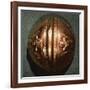 Gold Helmet Showing Geometric and Anthropomorphic Motifs-null-Framed Giclee Print