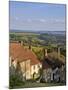 Gold Hill, and View over Blackmore Vale, Shaftesbury, Dorset, England, United Kingdom, Europe-Neale Clarke-Mounted Photographic Print