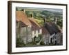 Gold Hill, and View over Blackmore Vale, Shaftesbury, Dorset, England, United Kingdom, Europe-Neale Clarke-Framed Photographic Print