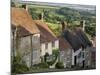 Gold Hill, and View over Blackmore Vale, Shaftesbury, Dorset, England, United Kingdom, Europe-Neale Clarke-Mounted Photographic Print