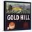 Gold Hill Brand - Porterville, California - Citrus Crate Label-Lantern Press-Stretched Canvas