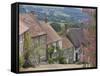 Gold Hill in June, Shaftesbury, Dorset, England, United Kingdom, Europe-Jean Brooks-Framed Stretched Canvas