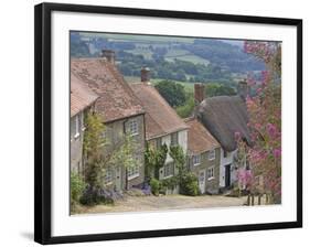 Gold Hill in June, Shaftesbury, Dorset, England, United Kingdom, Europe-Jean Brooks-Framed Photographic Print