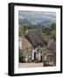 Gold Hill in June, Shaftesbury, Dorset, England, United Kingdom, Europe-Jean Brooks-Framed Photographic Print