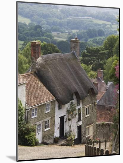 Gold Hill in June, Shaftesbury, Dorset, England, United Kingdom, Europe-Jean Brooks-Mounted Photographic Print