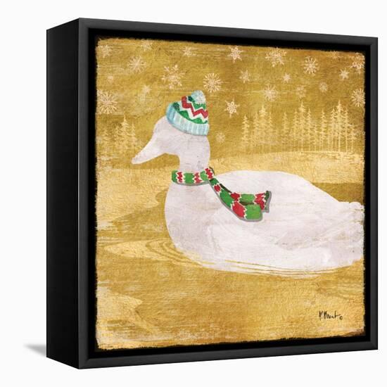 Gold Holiday III-Paul Brent-Framed Stretched Canvas