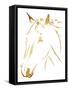 Gold Horse-OnRei-Framed Stretched Canvas