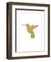 Gold Hummingbird-Erin Clark-Framed Premium Giclee Print