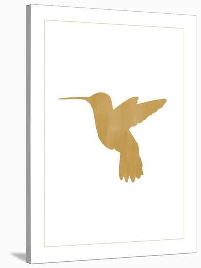 Gold Hummingbird-Erin Clark-Stretched Canvas