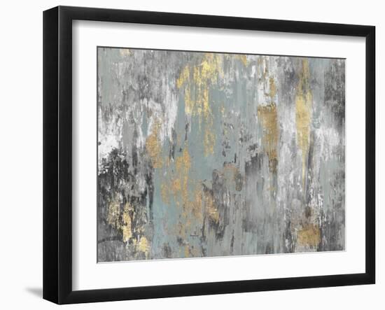 Gold Ikat-null-Framed Art Print