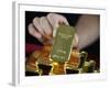 Gold Ingots, Frankfurt, Germany, Europe-Hans Peter Merten-Framed Photographic Print