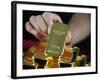 Gold Ingots, Frankfurt, Germany, Europe-Hans Peter Merten-Framed Photographic Print