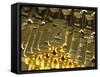 Gold Ingots, Frankfurt, Germany, Europe-Hans Peter Merten-Framed Stretched Canvas