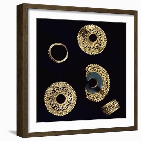 Gold Jewelry Originating from Ecuador-null-Framed Giclee Print