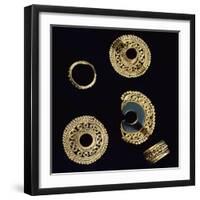 Gold Jewelry Originating from Ecuador-null-Framed Giclee Print