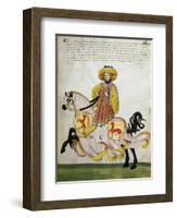 Gold Knight and Pink Horse: Capodilista Codex-null-Framed Giclee Print
