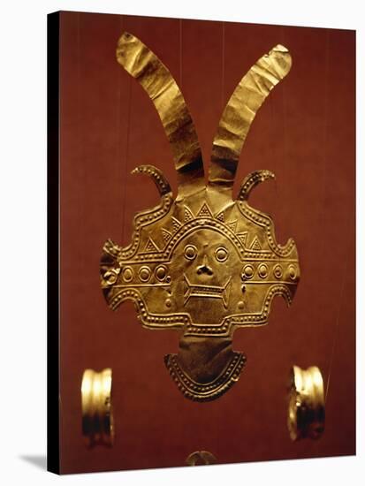 Gold-Leaf Breastplate Embossed and Hammered, Originating from Calima-null-Stretched Canvas
