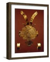 Gold-Leaf Breastplate Embossed and Hammered, Originating from Calima-null-Framed Giclee Print