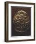 Gold-Leaf Breastplate Showing Anthropomorphic Figures and Two Heraldic Animals-null-Framed Giclee Print