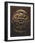 Gold-Leaf Breastplate Showing Anthropomorphic Figures and Two Heraldic Animals-null-Framed Giclee Print