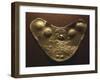 Gold-Leaf Breastplate Showing Anthropomorphic Figures and Two Heraldic Animals-null-Framed Giclee Print