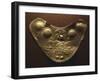 Gold-Leaf Breastplate Showing Anthropomorphic Figures and Two Heraldic Animals-null-Framed Giclee Print