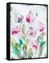 Gold leaf Cyclamen 1-Li Bo-Framed Stretched Canvas