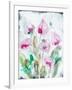 Gold leaf Cyclamen 1-Li Bo-Framed Giclee Print