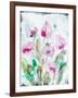 Gold leaf Cyclamen 1-Li Bo-Framed Giclee Print