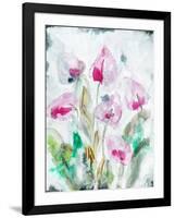 Gold leaf Cyclamen 1-Li Bo-Framed Giclee Print