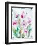 Gold leaf Cyclamen 1-Li Bo-Framed Giclee Print