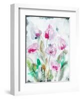 Gold leaf Cyclamen 1-Li Bo-Framed Giclee Print