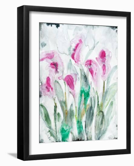 Gold leaf Cyclamen 2-Li Bo-Framed Giclee Print