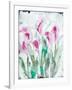 Gold leaf Cyclamen 2-Li Bo-Framed Giclee Print