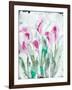 Gold leaf Cyclamen 2-Li Bo-Framed Giclee Print