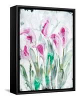 Gold leaf Cyclamen 2-Li Bo-Framed Stretched Canvas