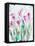 Gold leaf Cyclamen 2-Li Bo-Framed Stretched Canvas