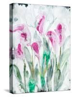 Gold leaf Cyclamen 2-Li Bo-Stretched Canvas