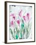 Gold leaf Cyclamen 2-Li Bo-Framed Giclee Print