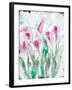 Gold leaf Cyclamen 2-Li Bo-Framed Giclee Print