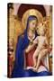 Gold Leaf Painting of Madonna and Baby-S. Vannini-Stretched Canvas