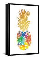 Gold Leaf Pineapple Mate-OnRei-Framed Stretched Canvas