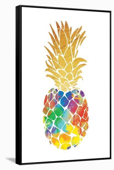 Gold Leaf Pineapple Mate-OnRei-Framed Stretched Canvas