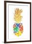 Gold Leaf Pineapple Mate-OnRei-Framed Art Print