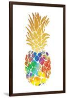 Gold Leaf Pineapple Mate-OnRei-Framed Art Print