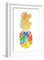 Gold Leaf Pineapple Mate-OnRei-Framed Art Print
