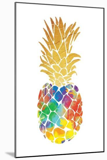 Gold Leaf Pineapple Mate-OnRei-Mounted Art Print