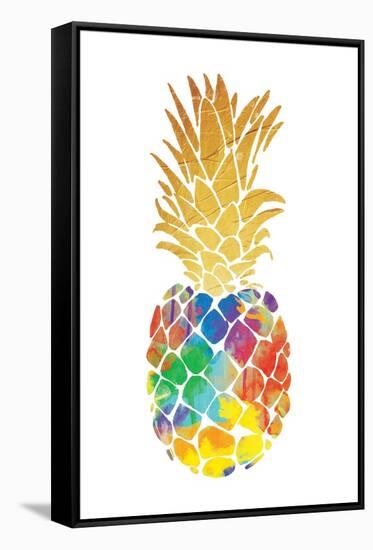 Gold Leaf Pineapple Mate-OnRei-Framed Stretched Canvas
